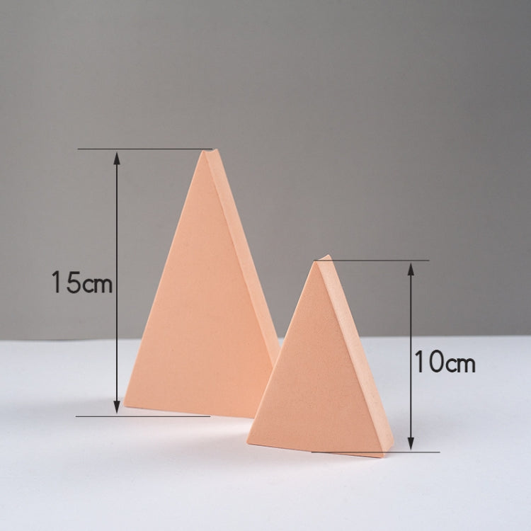 2 x Triangles Combo Kits Geometric Cube Solid Color Photography Photo Background Table Shooting Foam Props(Flesh Color) - Geometric Props by buy2fix | Online Shopping UK | buy2fix