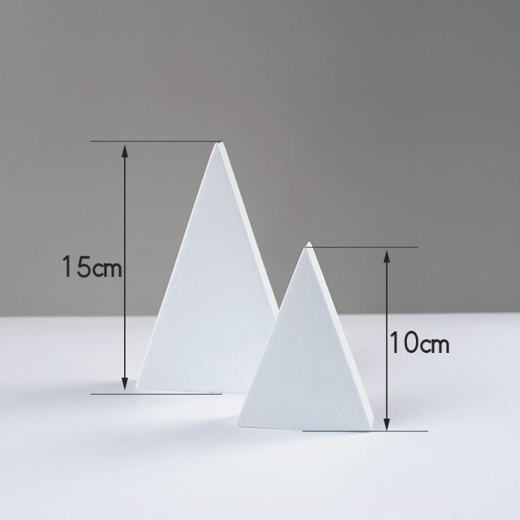 2 x Triangles Combo Kits Geometric Cube Solid Color Photography Photo Background Table Shooting Foam Props(White) - Geometric Props by buy2fix | Online Shopping UK | buy2fix