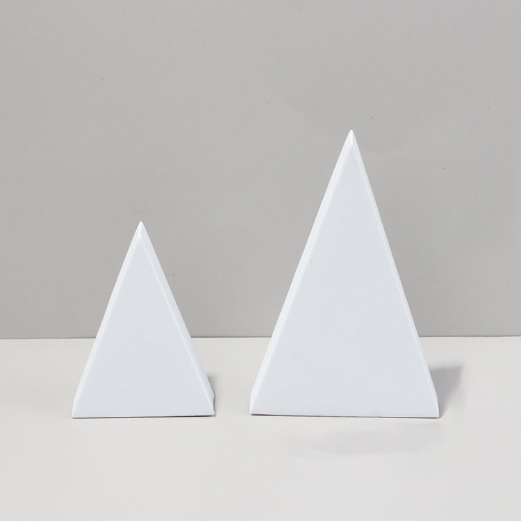 2 x Triangles Combo Kits Geometric Cube Solid Color Photography Photo Background Table Shooting Foam Props(White) - Geometric Props by buy2fix | Online Shopping UK | buy2fix