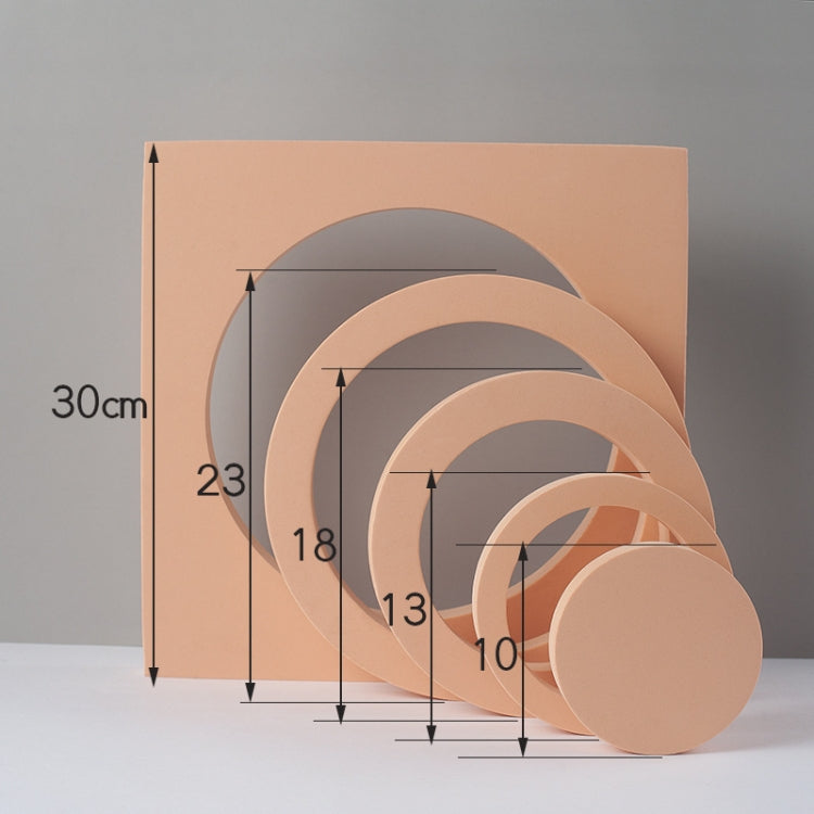 Round Combo Kits Geometric Cube Solid Color Photography Photo Background Table Shooting Foam Props(Flesh Color) - Geometric Props by buy2fix | Online Shopping UK | buy2fix