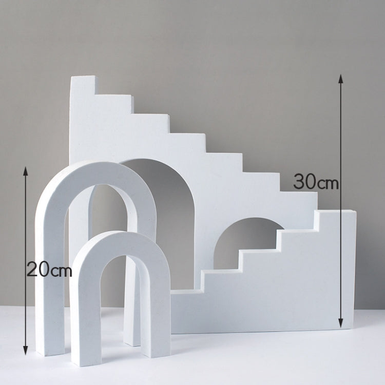 Ladder Combo Kits Geometric Cube Solid Color Photography Photo Background Table Shooting Foam Props(White) - Geometric Props by buy2fix | Online Shopping UK | buy2fix