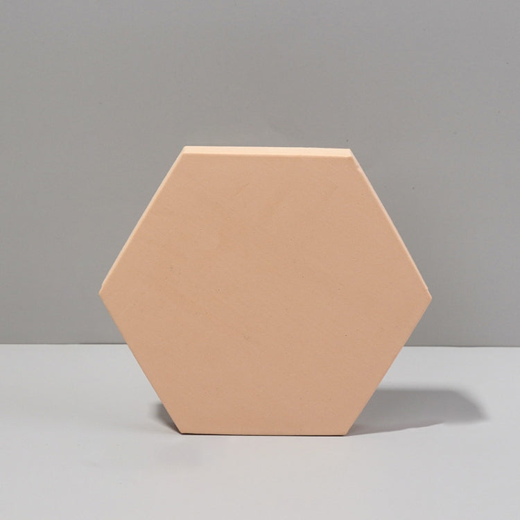 18 x 2cm Hexagon Geometric Cube Solid Color Photography Photo Background Table Shooting Foam Props(Flesh Color) - Geometric Props by buy2fix | Online Shopping UK | buy2fix