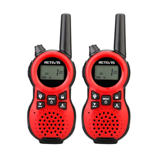 1 Pair RETEVIS RT638 EU Frequency PMR446 16CHS License-free Children Handheld Walkie Talkie(Red) - Children by RETEVIS | Online Shopping UK | buy2fix