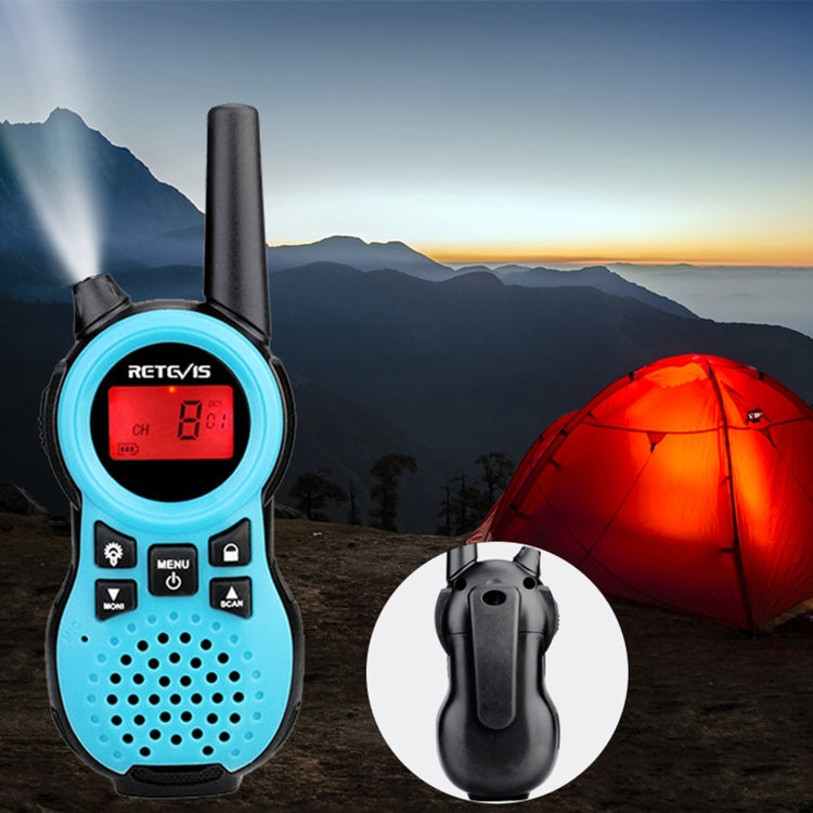 1 Pair RETEVIS RT638 EU Frequency PMR446 16CHS License-free Children Handheld Walkie Talkie(Red) - Children by RETEVIS | Online Shopping UK | buy2fix