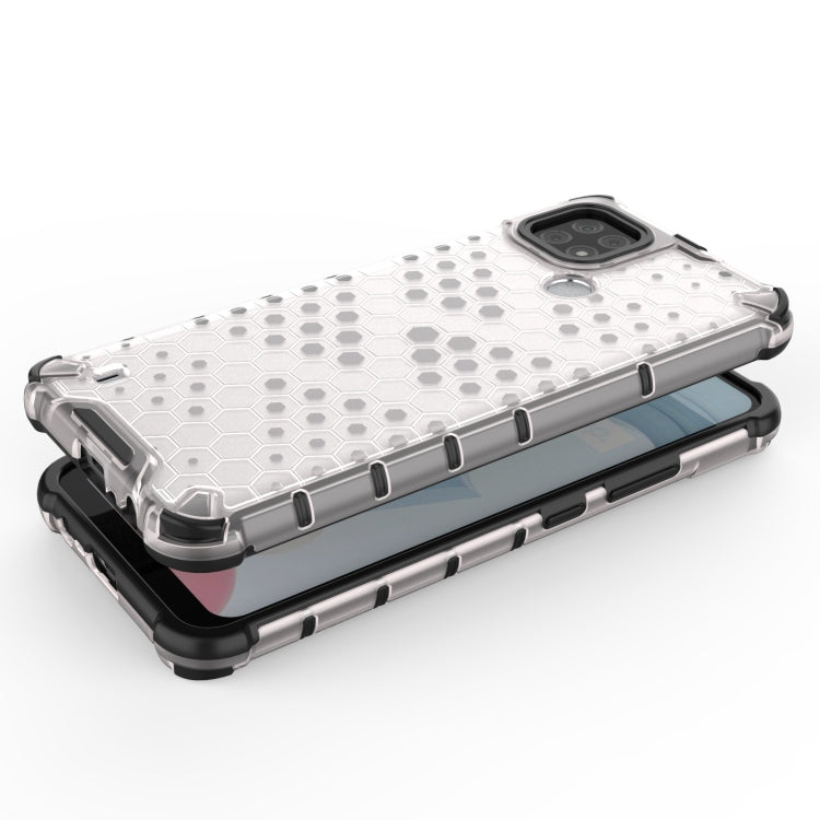 For OPPO Realme C21 Shockproof Honeycomb PC + TPU Case(Blue) - Realme Cases by buy2fix | Online Shopping UK | buy2fix
