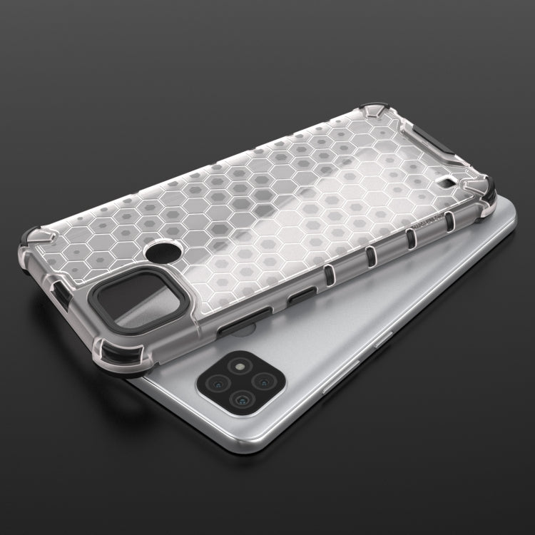 For OPPO Realme C21 Shockproof Honeycomb PC + TPU Case(Green) - Realme Cases by buy2fix | Online Shopping UK | buy2fix