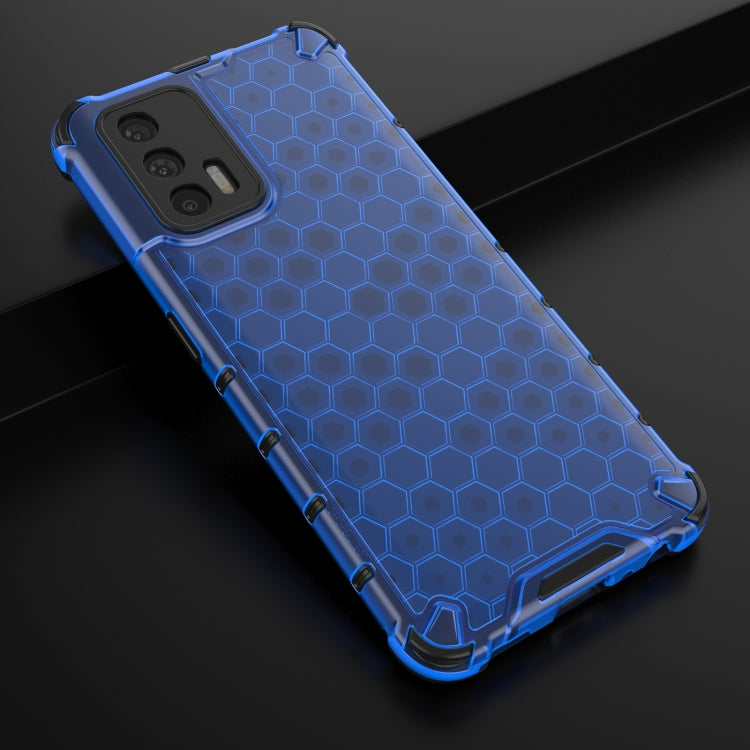 For OPPO Realme GT 5G Shockproof Honeycomb PC + TPU Case(Blue) - Realme Cases by buy2fix | Online Shopping UK | buy2fix