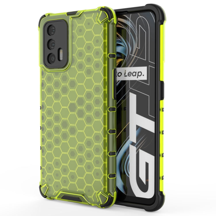 For OPPO Realme GT 5G Shockproof Honeycomb PC + TPU Case(Green) - Realme Cases by buy2fix | Online Shopping UK | buy2fix