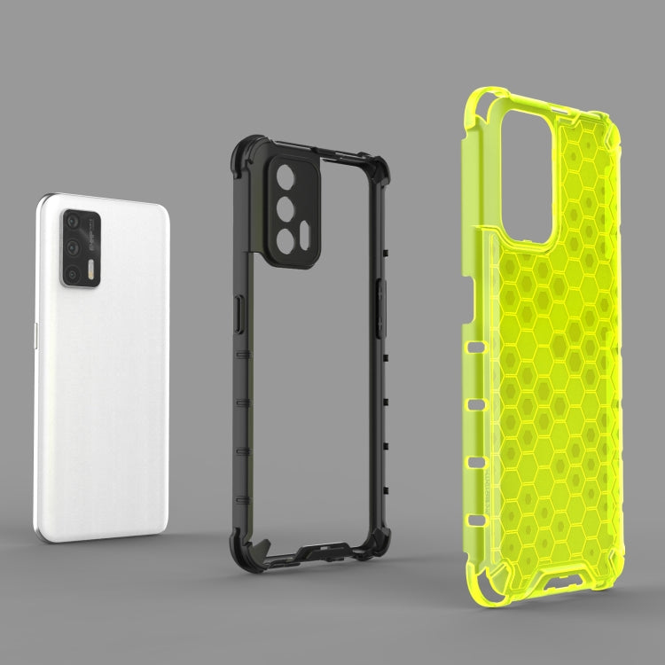 For OPPO Realme GT 5G Shockproof Honeycomb PC + TPU Case(Green) - Realme Cases by buy2fix | Online Shopping UK | buy2fix