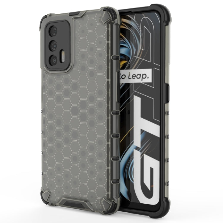For OPPO Realme GT 5G Shockproof Honeycomb PC + TPU Case(Black) - Realme Cases by buy2fix | Online Shopping UK | buy2fix