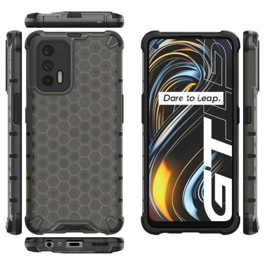 For OPPO Realme GT 5G Shockproof Honeycomb PC + TPU Case(Black) by buy2fix