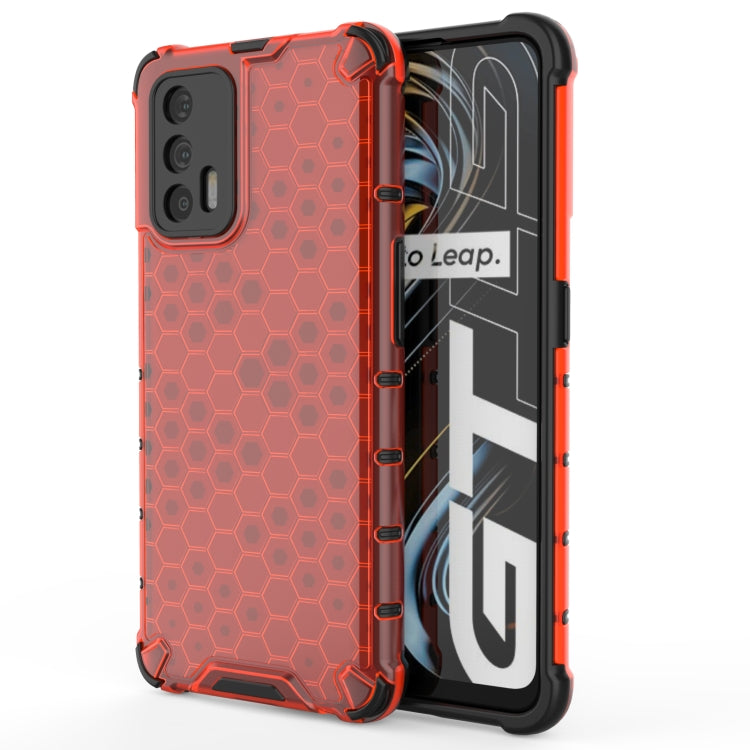 For OPPO Realme GT 5G Shockproof Honeycomb PC + TPU Case(Red) - Realme Cases by buy2fix | Online Shopping UK | buy2fix