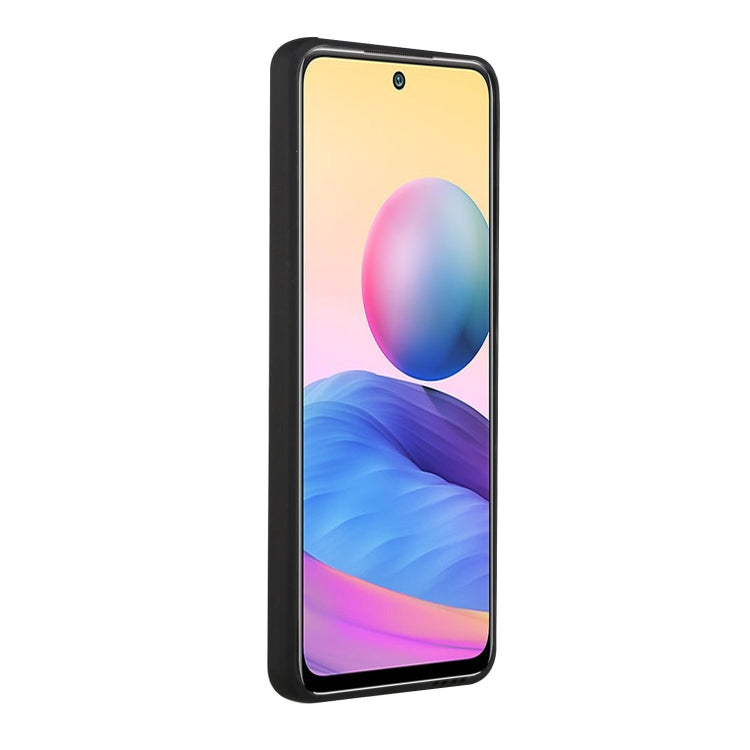 For Xiaomi Redmi Note 10 5G Card Slot Design Shockproof TPU Protective Case(Black) - Xiaomi Cases by buy2fix | Online Shopping UK | buy2fix