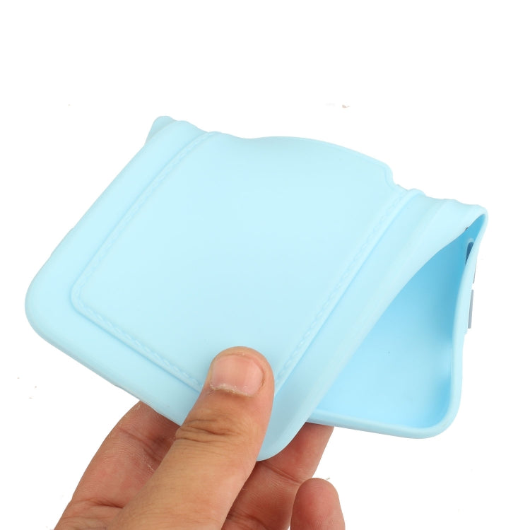 For Xiaomi Redmi Note 10 5G Card Slot Design Shockproof TPU Protective Case(Sky Blue) - Xiaomi Cases by buy2fix | Online Shopping UK | buy2fix