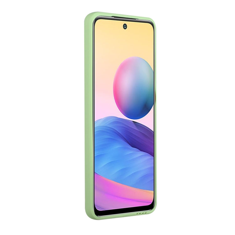For Xiaomi Redmi Note 10 Pro Card Slot Design Shockproof TPU Protective Case(Green) - Xiaomi Cases by buy2fix | Online Shopping UK | buy2fix