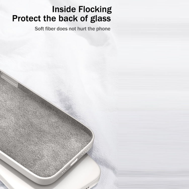 For Samsung Galaxy A31 Solid Color Imitation Liquid Silicone Straight Edge Dropproof Full Coverage Protective Case(White) by buy2fix