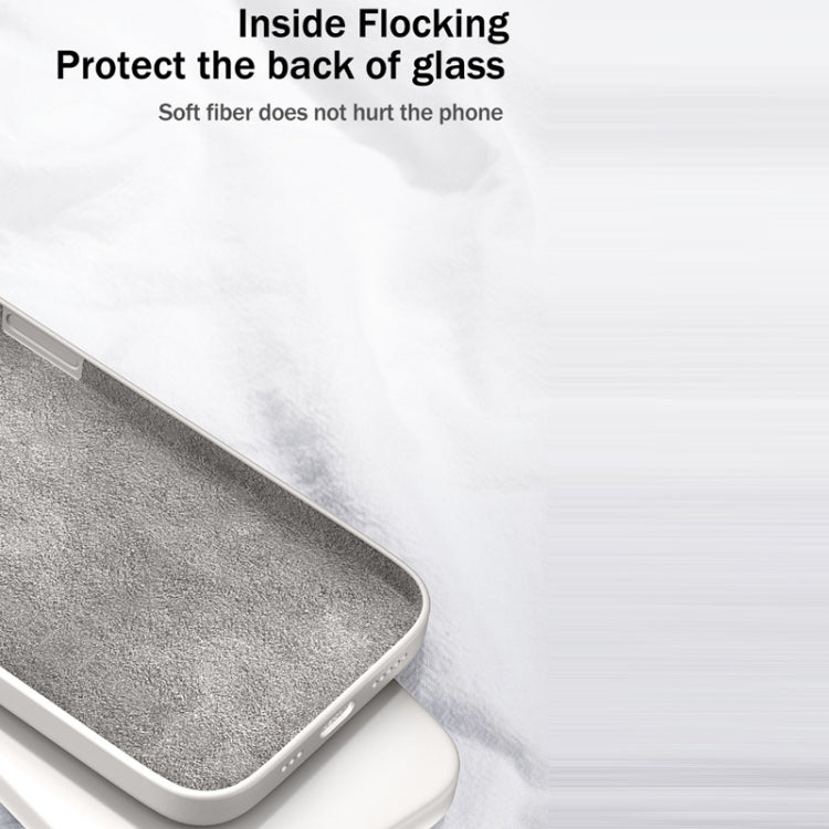 For Samsung Galaxy S20 Ultra Solid Color Imitation Liquid Silicone Straight Edge Dropproof Full Coverage Protective Case(White) by buy2fix