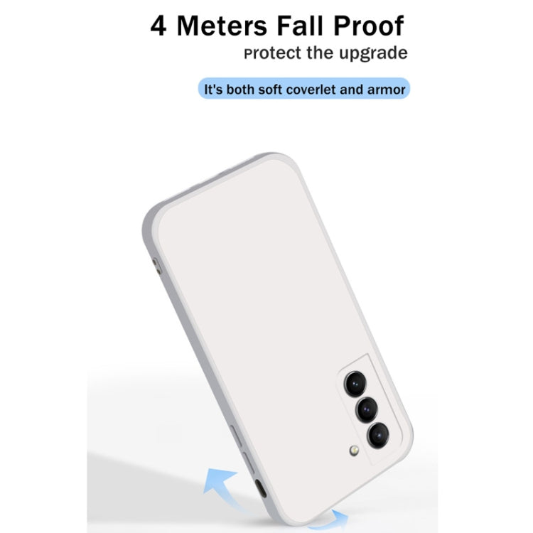 For Samsung Galaxy S21+ 5G Solid Color Imitation Liquid Silicone Straight Edge Dropproof Full Coverage Protective Case(Sky Blue) - Galaxy S21+ 5G Cases by buy2fix | Online Shopping UK | buy2fix