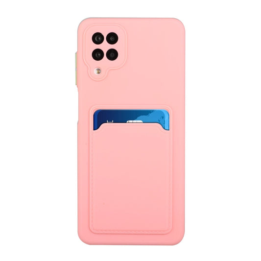For Samsung Galaxy A12 5G Card Slot Design Shockproof TPU Protective Case(Pink) by buy2fix