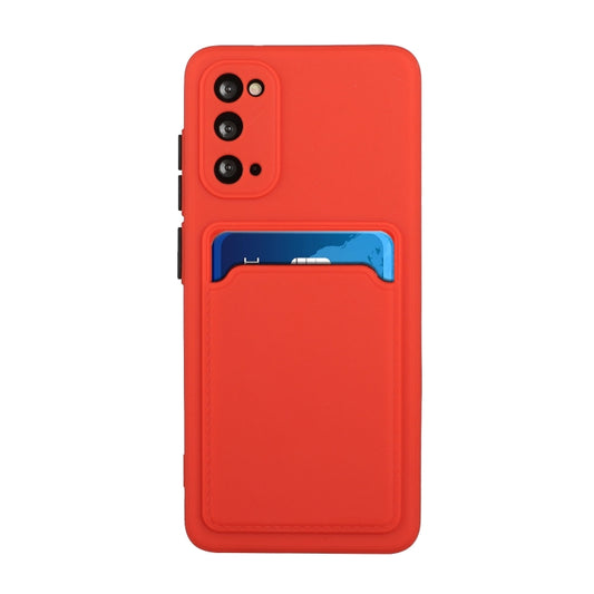 For Samsung Galaxy S20 Card Slot Design Shockproof TPU Protective Case(Red) by buy2fix