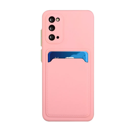 For Samsung Galaxy S20 Card Slot Design Shockproof TPU Protective Case(Pink) by buy2fix