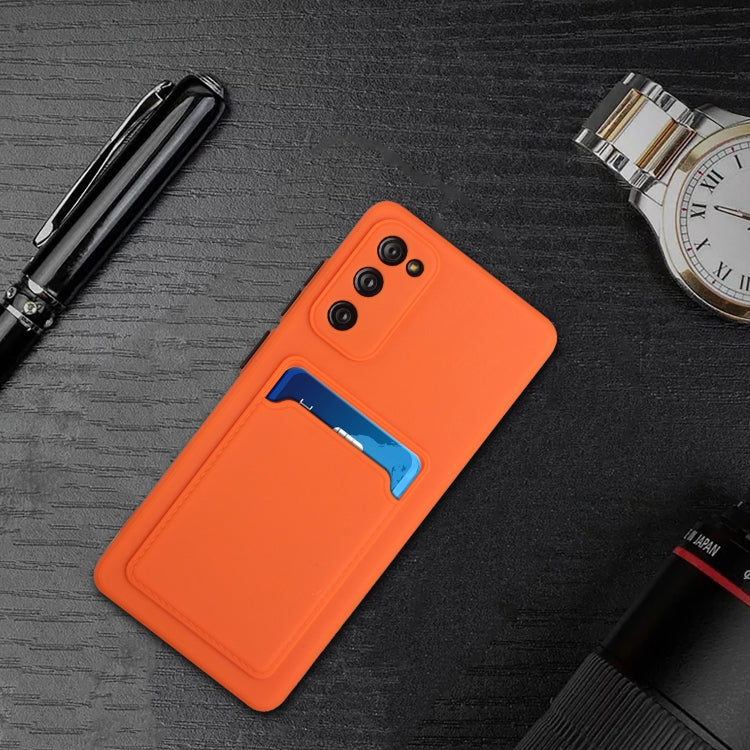 For Samsung Galaxy S20 FE Card Slot Design Shockproof TPU Protective Case(Orange) by buy2fix