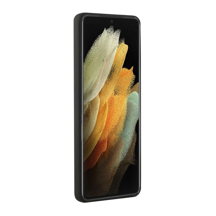 For Samsung Galaxy S21 Ultra 5G Card Slot Design Shockproof TPU Protective Case(Black) - Galaxy S21 Ultra 5G Cases by buy2fix | Online Shopping UK | buy2fix
