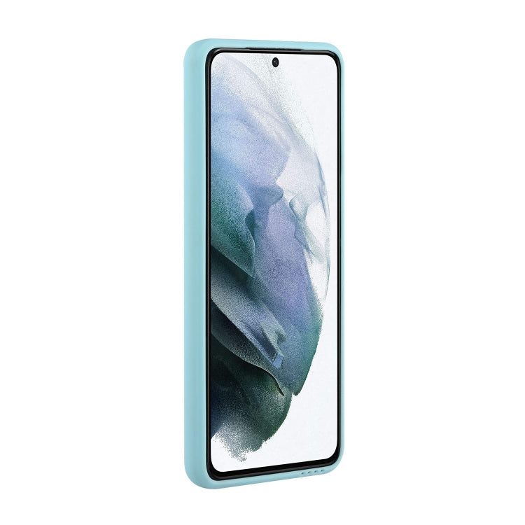 For Samsung Galaxy S21+ 5G Card Slot Design Shockproof TPU Protective Case(Sky Blue) - Galaxy S21+ 5G Cases by buy2fix | Online Shopping UK | buy2fix