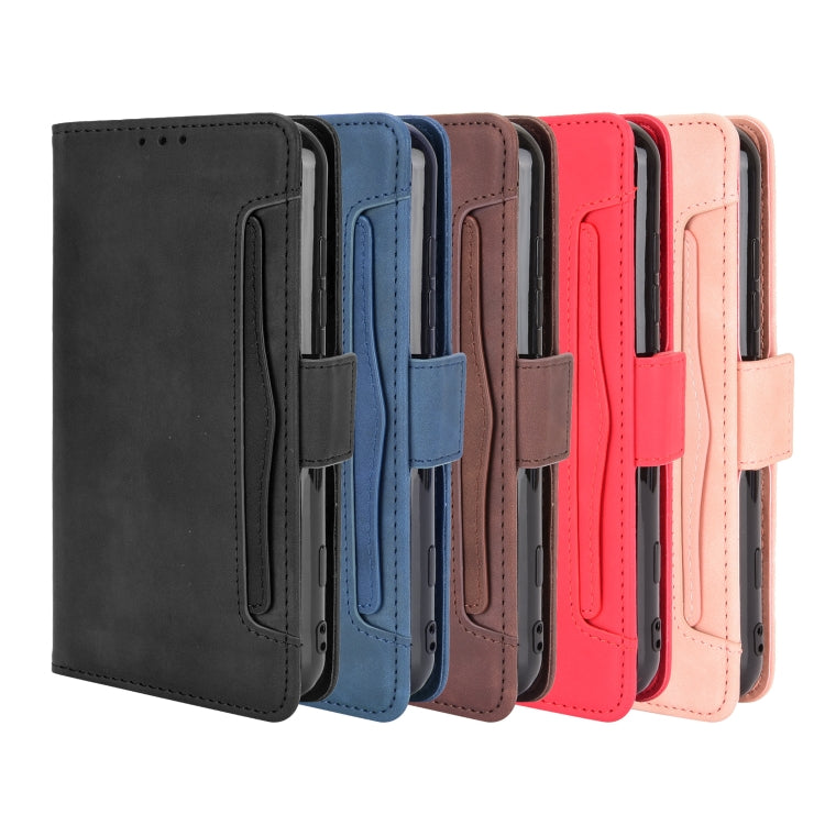 For OPPO A55 5G / A53s 5G Skin Feel Calf Pattern Horizontal Flip Leather Case with Holder & Card Slots & Photo Frame(Blue) by buy2fix
