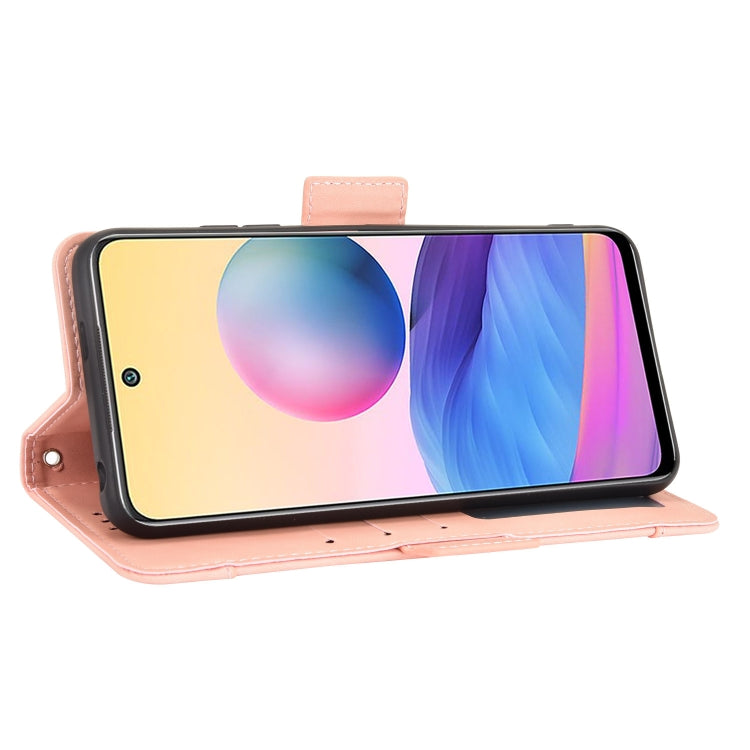For Xiaomi Redmi Note 10 5G Skin Feel Calf Pattern Horizontal Flip Leather Case with Holder & Card Slots & Photo Frame(Pink) - Xiaomi Cases by buy2fix | Online Shopping UK | buy2fix