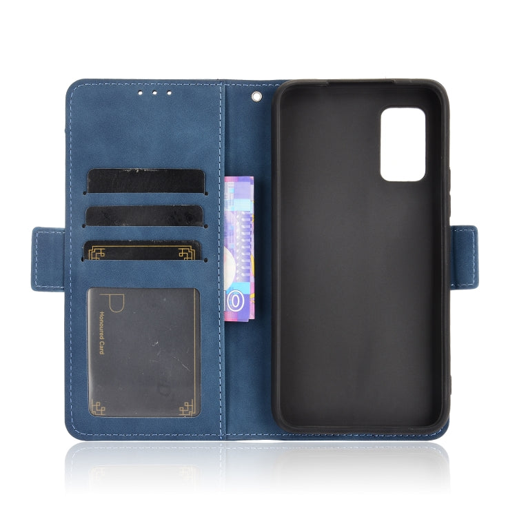 For Rakuten BIG S Skin Feel Calf Pattern Horizontal Flip Leather Case with Holder & Card Slots & Photo Frame(Blue) - More Brand by buy2fix | Online Shopping UK | buy2fix