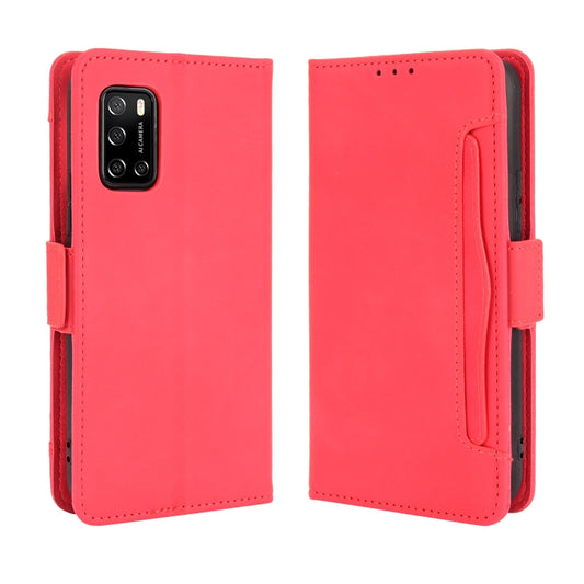 For Rakuten BIG S Skin Feel Calf Pattern Horizontal Flip Leather Case with Holder & Card Slots & Photo Frame(Red) by buy2fix