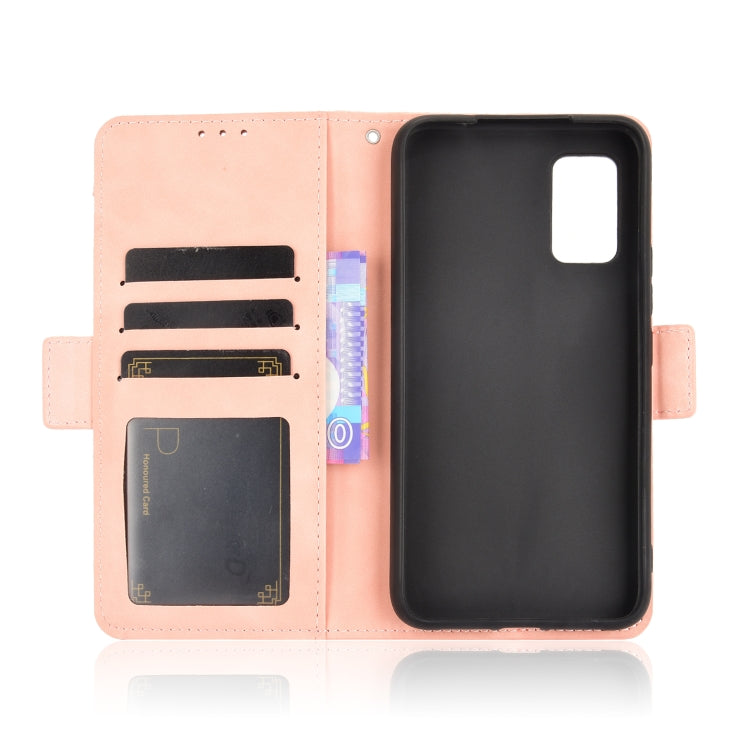For Rakuten BIG S Skin Feel Calf Pattern Horizontal Flip Leather Case with Holder & Card Slots & Photo Frame(Pink) - More Brand by buy2fix | Online Shopping UK | buy2fix