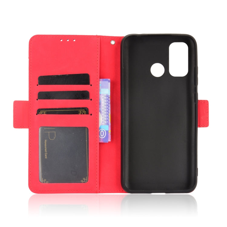 For Oukitel C23 Pro Skin Feel Calf Pattern Horizontal Flip Leather Case with Holder & Card Slots & Photo Frame(Red) - More Brand by buy2fix | Online Shopping UK | buy2fix