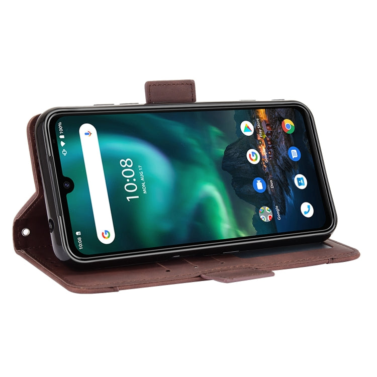 For UMIDIGI Bison GT Skin Feel Calf Pattern Horizontal Flip Leather Case with Holder & Card Slots & Photo Frame(Brown) - More Brand by buy2fix | Online Shopping UK | buy2fix