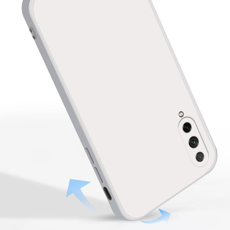 For Honor 20 Lite Solid Color Imitation Liquid Silicone Straight Edge Dropproof Full Coverage Protective Case(Blue) - Honor Cases by buy2fix | Online Shopping UK | buy2fix