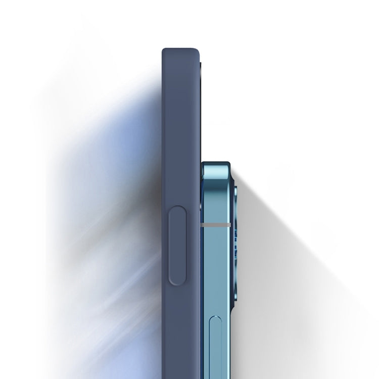 For Honor 20 Lite Solid Color Imitation Liquid Silicone Straight Edge Dropproof Full Coverage Protective Case(Blue) - Honor Cases by buy2fix | Online Shopping UK | buy2fix