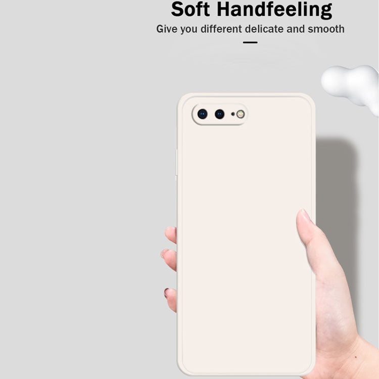 Solid Color Imitation Liquid Silicone Straight Edge Dropproof Full Coverage Protective Case For iPhone 8 Plus / 7 Plus(White) - More iPhone Cases by buy2fix | Online Shopping UK | buy2fix