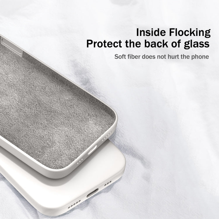 For Xiaomi Redmi 9 Solid Color Imitation Liquid Silicone Straight Edge Dropproof Full Coverage Protective Case(White) - Xiaomi Cases by buy2fix | Online Shopping UK | buy2fix