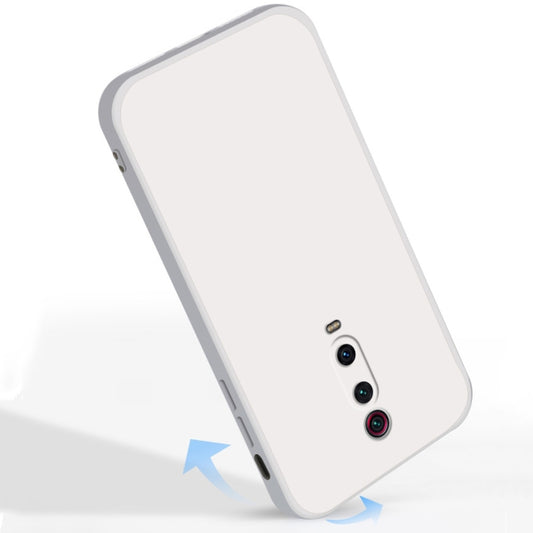 For Xiaomi Redmi K20 Pro Solid Color Imitation Liquid Silicone Straight Edge Dropproof Full Coverage Protective Case(Sky Blue) by buy2fix