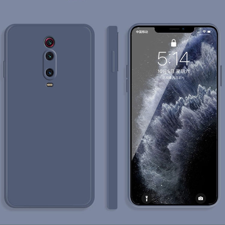 For Xiaomi Redmi K20 Pro Solid Color Imitation Liquid Silicone Straight Edge Dropproof Full Coverage Protective Case(Grey) - Xiaomi Cases by buy2fix | Online Shopping UK | buy2fix