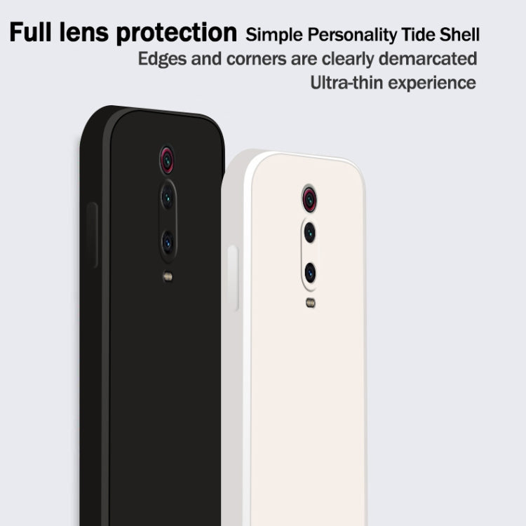 For Xiaomi Redmi K20 Pro Solid Color Imitation Liquid Silicone Straight Edge Dropproof Full Coverage Protective Case(Grey) - Xiaomi Cases by buy2fix | Online Shopping UK | buy2fix