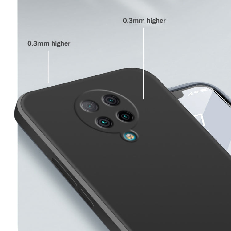 For Xiaomi Redmi K30 Pro Solid Color Imitation Liquid Silicone Straight Edge Dropproof Full Coverage Protective Case(Black) - Xiaomi Cases by buy2fix | Online Shopping UK | buy2fix