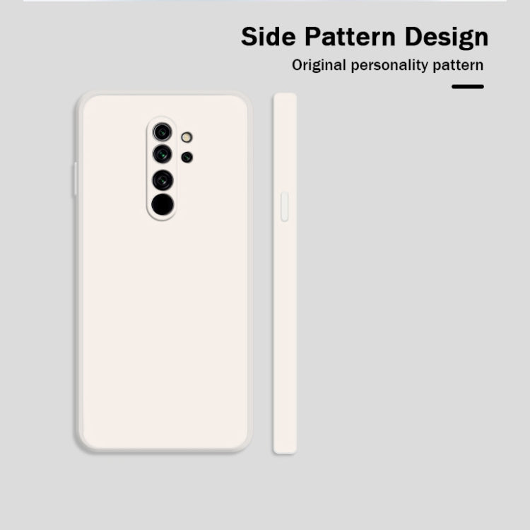 For Xiaomi Redmi Note 8 Pro Solid Color Imitation Liquid Silicone Straight Edge Dropproof Full Coverage Protective Case(Red) - Xiaomi Cases by buy2fix | Online Shopping UK | buy2fix