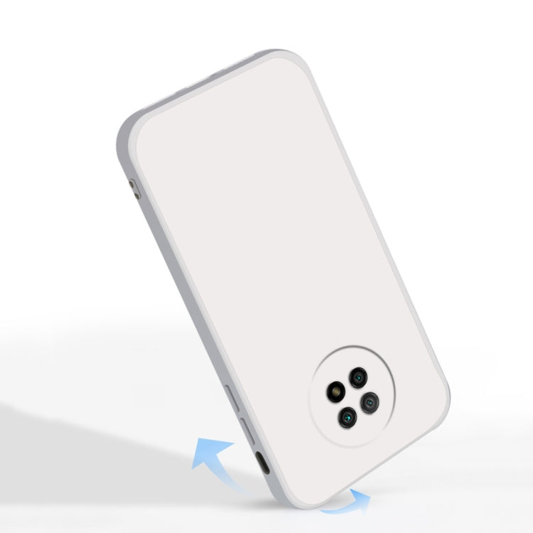 For Xiaomi Redmi Note 9 5G Solid Color Imitation Liquid Silicone Straight Edge Dropproof Full Coverage Protective Case(Matcha Green) - Xiaomi Cases by buy2fix | Online Shopping UK | buy2fix