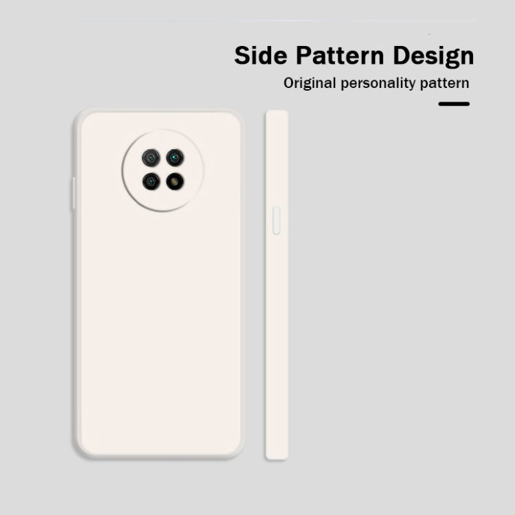 For Xiaomi Redmi Note 9 5G Solid Color Imitation Liquid Silicone Straight Edge Dropproof Full Coverage Protective Case(Matcha Green) - Xiaomi Cases by buy2fix | Online Shopping UK | buy2fix