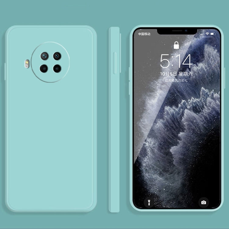 For Xiaomi Redmi Note 9 Pro Solid Color Imitation Liquid Silicone Straight Edge Dropproof Full Coverage Protective Case(Sky Blue) - Xiaomi Cases by buy2fix | Online Shopping UK | buy2fix
