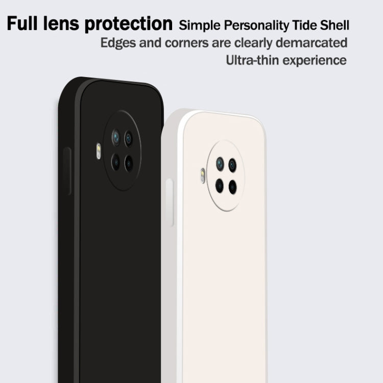 For Xiaomi Redmi Note 9 Pro Solid Color Imitation Liquid Silicone Straight Edge Dropproof Full Coverage Protective Case(Grey) - Xiaomi Cases by buy2fix | Online Shopping UK | buy2fix