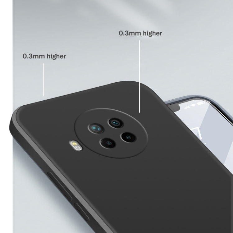 For Xiaomi Redmi Note 9 Pro Solid Color Imitation Liquid Silicone Straight Edge Dropproof Full Coverage Protective Case(Dark Green) by buy2fix