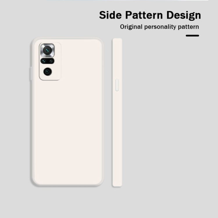 For Xiaomi Redmi Note 10 Pro Solid Color Imitation Liquid Silicone Straight Edge Dropproof Full Coverage Protective Case(Grey) - Xiaomi Cases by buy2fix | Online Shopping UK | buy2fix